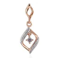 Pinkfarbener I3 Argyle-Brillant-Goldanhänger (Mark Tremonti)