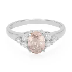 Pinkfarbener Kupfer-Turmalin-Silberring