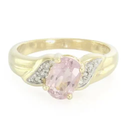 Pinkfarbener Kupfer-Turmalin-Goldring