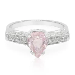 Pinkfarbener Kupfer-Turmalin-Silberring