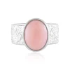 Pinkfarbener Opal-Silberring (de Melo)