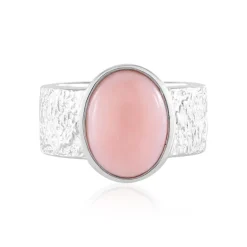 Pinkfarbener Opal-Silberring (de Melo)