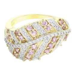 Pinkfarbener Saphir-Goldring
