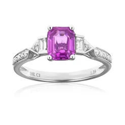 Pinkfarbener Saphir-Goldring (CIRARI)