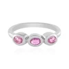 Pinkfarbener Saphir-Silberring