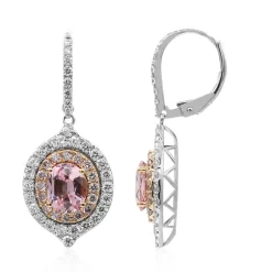 Pinkfarbener Spinell-Goldohrringe (CIRARI)