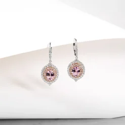 Pinkfarbener Spinell-Goldohrringe (CIRARI)