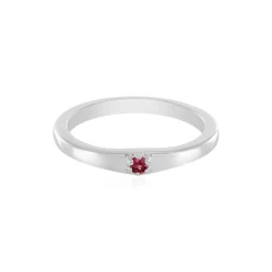 Pinkfarbener Spinell-Silberring