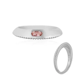 Pinkfarbener Turmalin-Silberring (SAELOCANA)