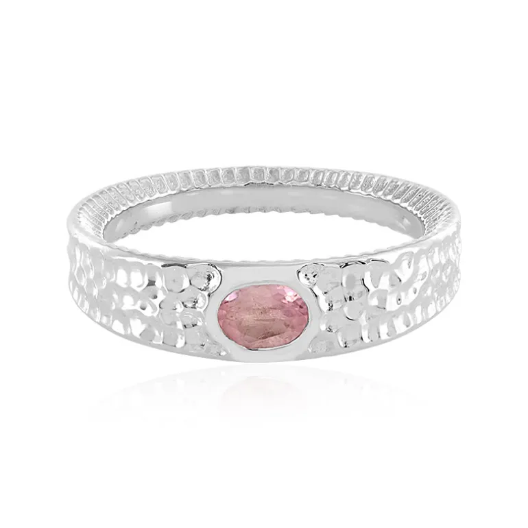 Pinkfarbener Turmalin-Silberring (SAELOCANA)