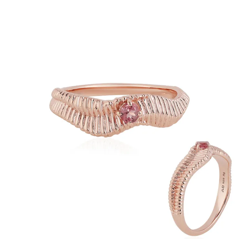 Pinkfarbener Turmalin-Silberring (SAELOCANA)