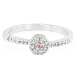 Pinkfarbener Turmalin-Silberring