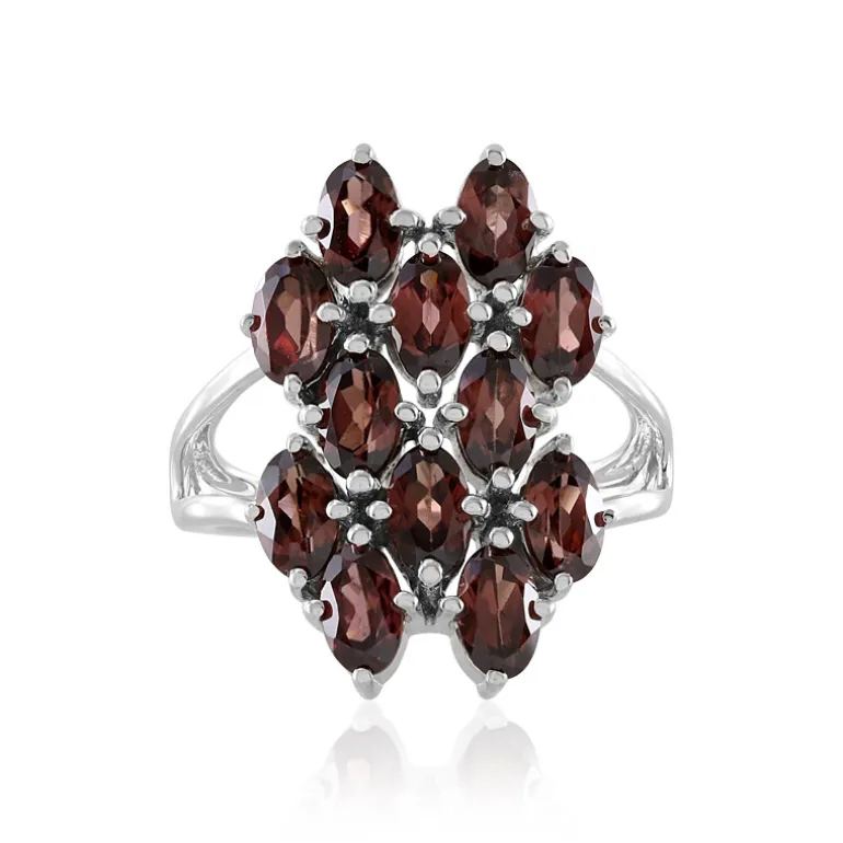 Pinkfarbener Zirkon-Silberring