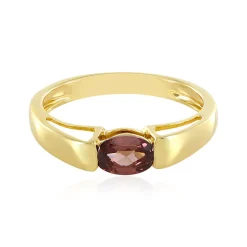 Pinkfarbener Zirkon-Silberring