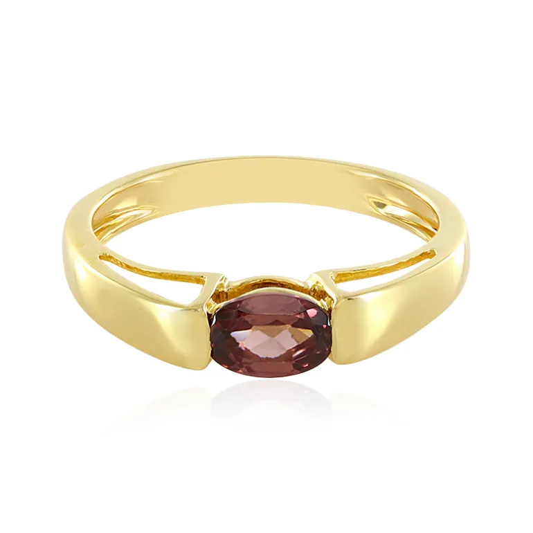 Pinkfarbener Zirkon-Silberring