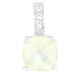 Prehnit-Silberanhänger