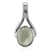 Prehnit-Silberanhänger