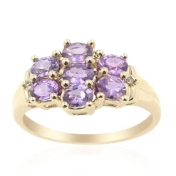 Purpurfarbener Ceylon-Saphir-Goldring