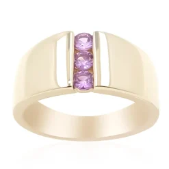 Purpurfarbener Ceylon-Saphir-Goldring