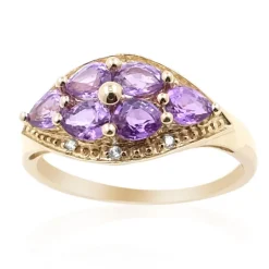 Purpurfarbener Ceylon-Saphir-Goldring