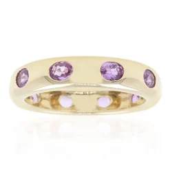 Purpurfarbener Ceylon-Saphir-Goldring