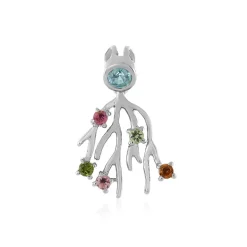 Ratanakiri-Zirkon-Silberanhänger