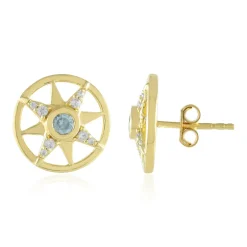 Ratanakiri-Zirkon-Silberohrringe