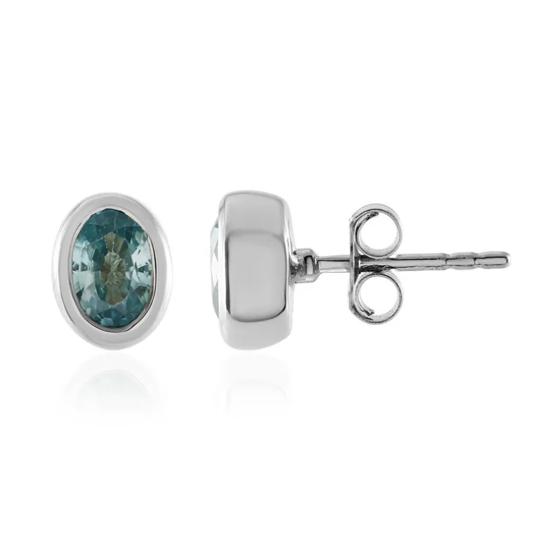 Ratanakiri-Zirkon-Silberohrringe