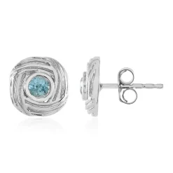 Ratanakiri-Zirkon-Silberohrringe (SAELOCANA)