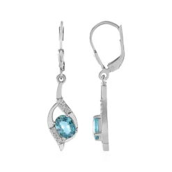 Ratanakiri-Zirkon-Silberohrringe