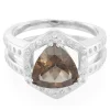 Rauchquarz-Silberring