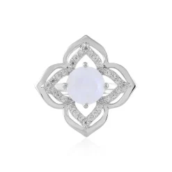 Regenbogen-Mondstein-Silberring