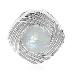 Regenbogen-Mondstein-Silberanhänger