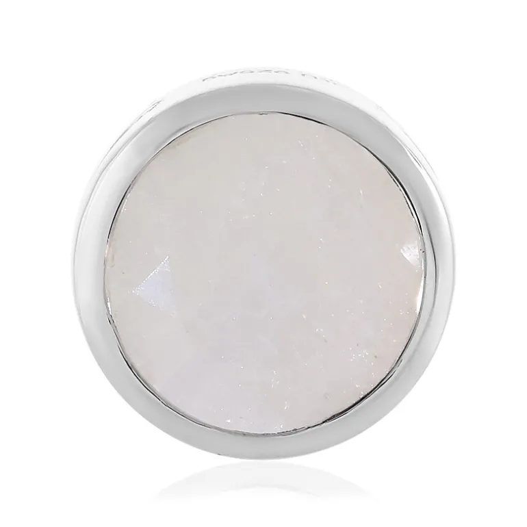 Regenbogen-Mondstein-Silberanhänger