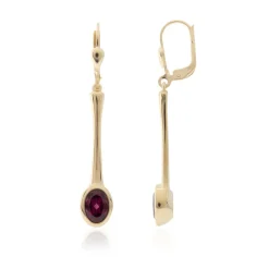 Rhodolith-Goldohrringe (CUSTODANA)