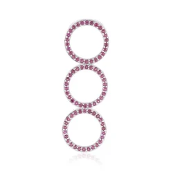 Rhodolith-Silberanhänger