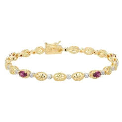 Rhodolith-Silberarmband