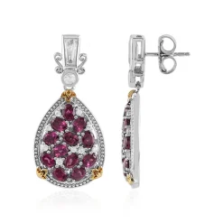 Rhodolith-Silberohrringe (Dallas Prince Designs)