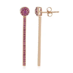 Rhodolith-Silberohrringe (KM by Juwelo)