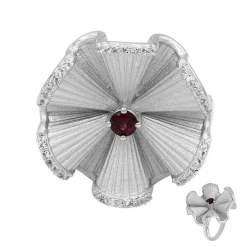 Rhodolith-Silberring