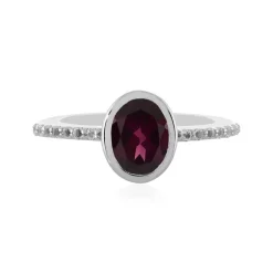 Rhodolith-Silberring