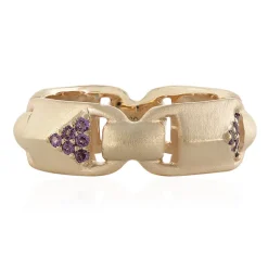 Rhodolith-Silberring