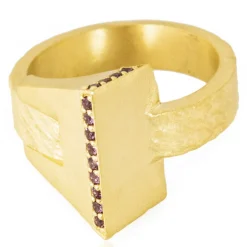 Rhodolith-Silberring