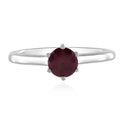 Rhodolith-Silberring