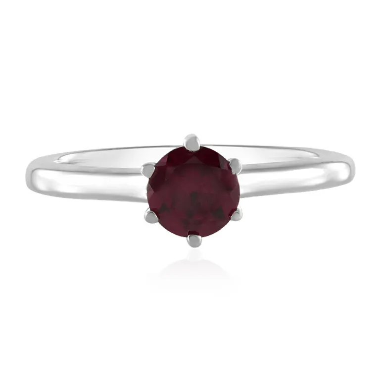 Rhodolith-Silberring