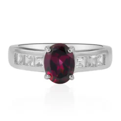 Rhodolith-Silberring