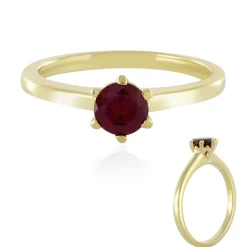 Rhodolith-Silberring