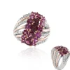 Rhodolith-Silberring (Gems en Vogue)