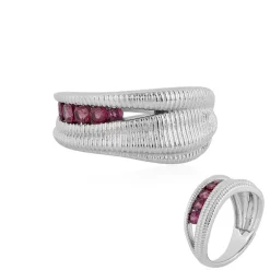 Rhodolith-Silberring (SAELOCANA)