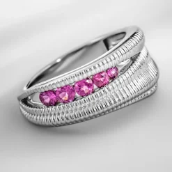 Rhodolith-Silberring (SAELOCANA)